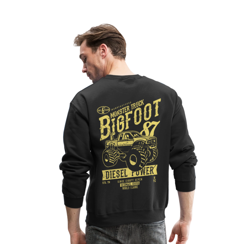 Men's Printed Crewneck Sweatshirt - black