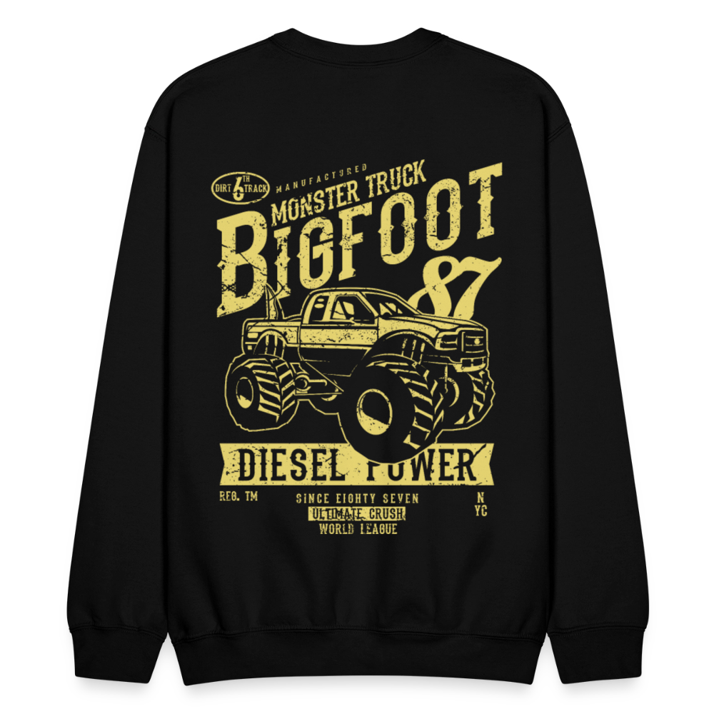 Men's Printed Crewneck Sweatshirt - black