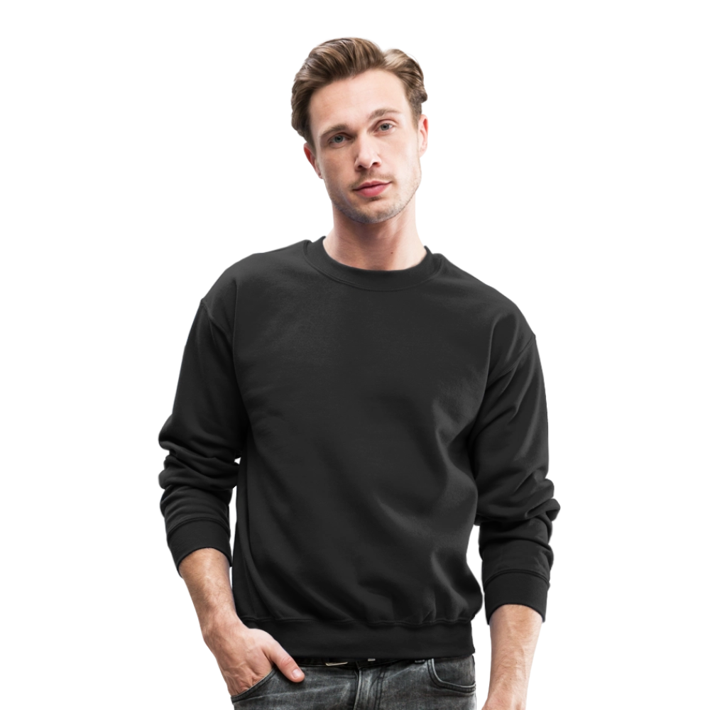 Men's Printed Crewneck Sweatshirt - black