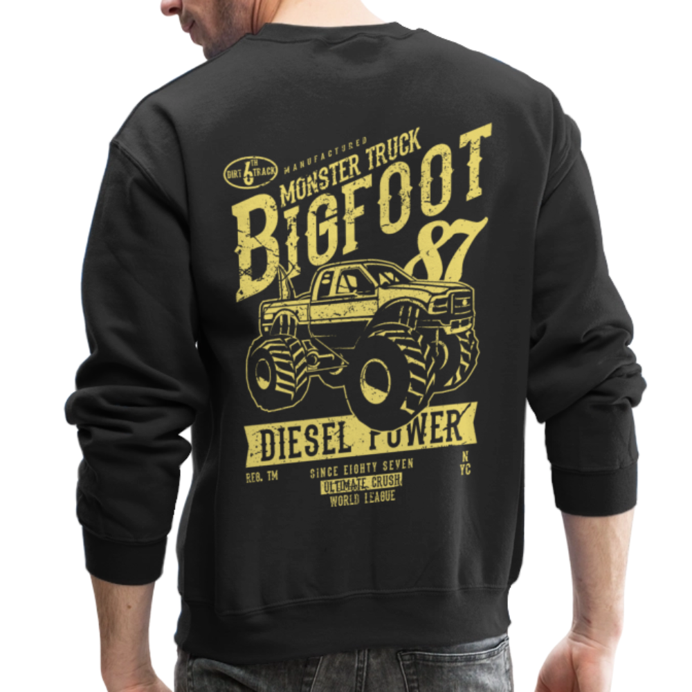 Men's Printed Crewneck Sweatshirt - black