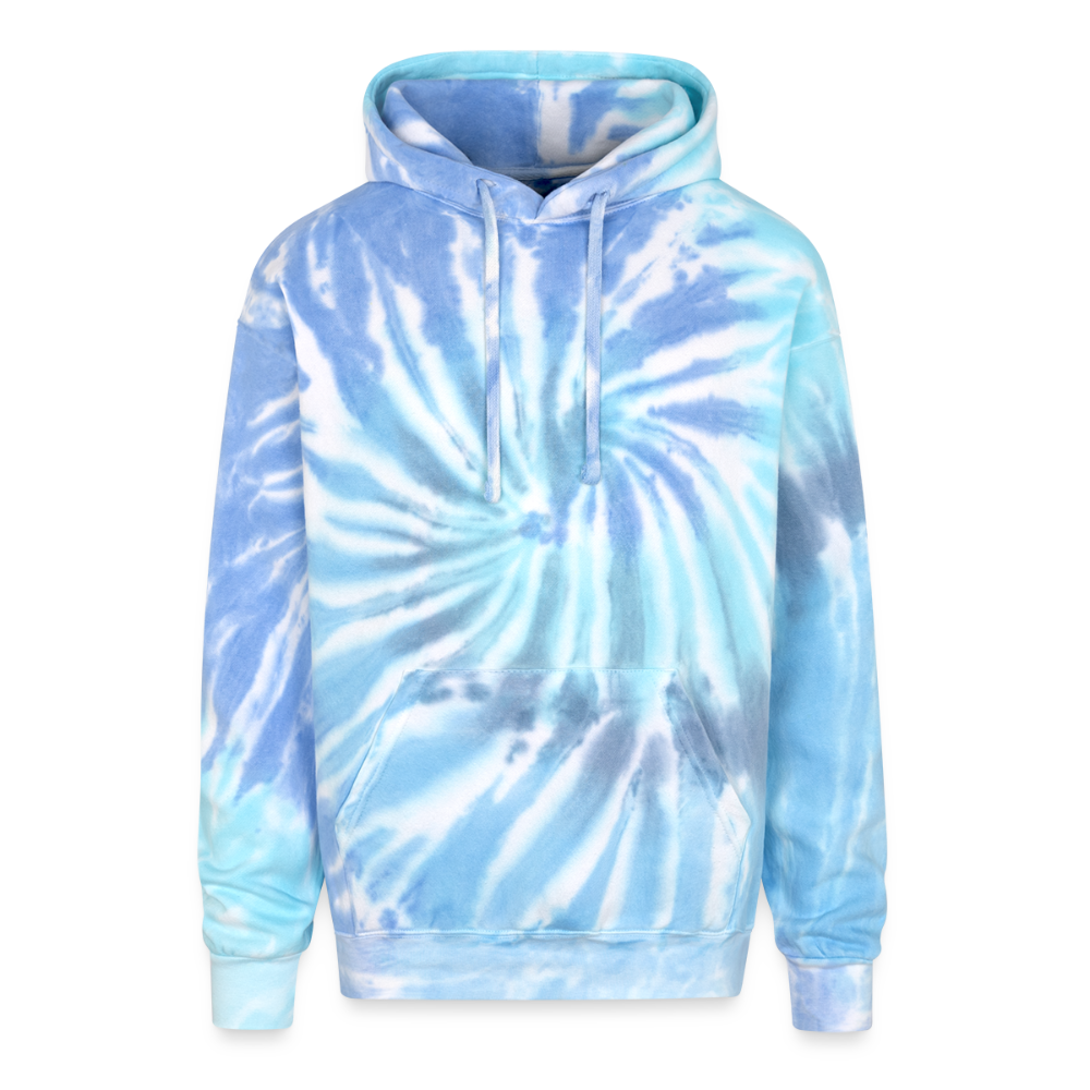 Men's Adult Tie Dye Hoodie - blue lagoon