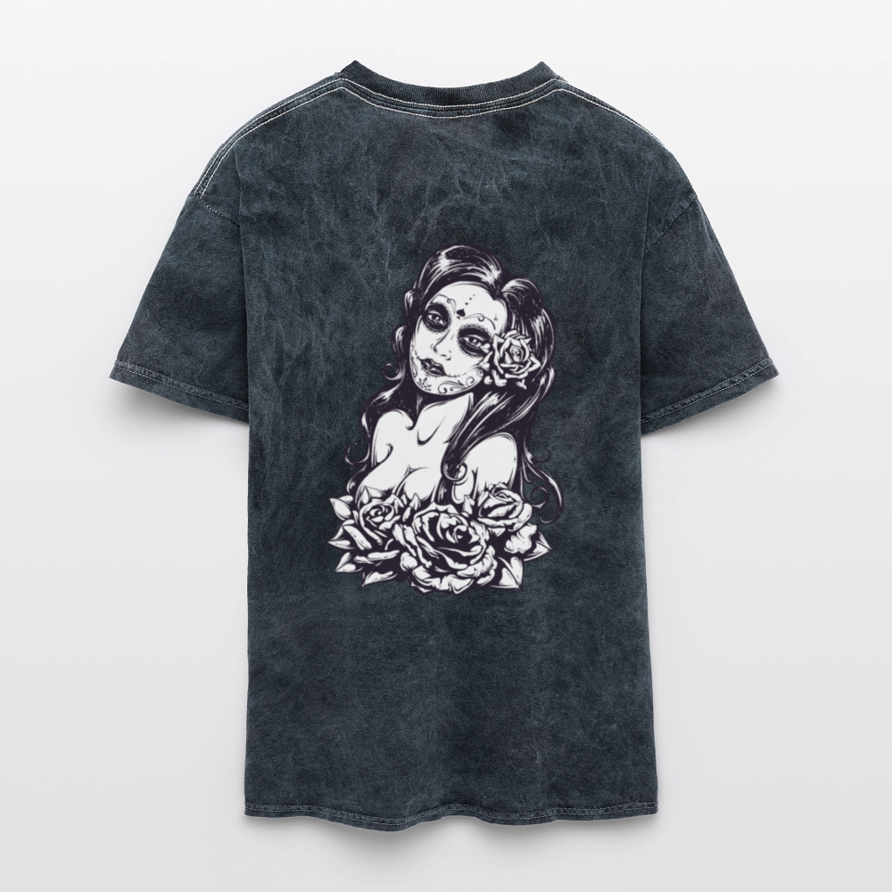 Men's Graphics Printed Mineral Wash T-shirt - mineral navy