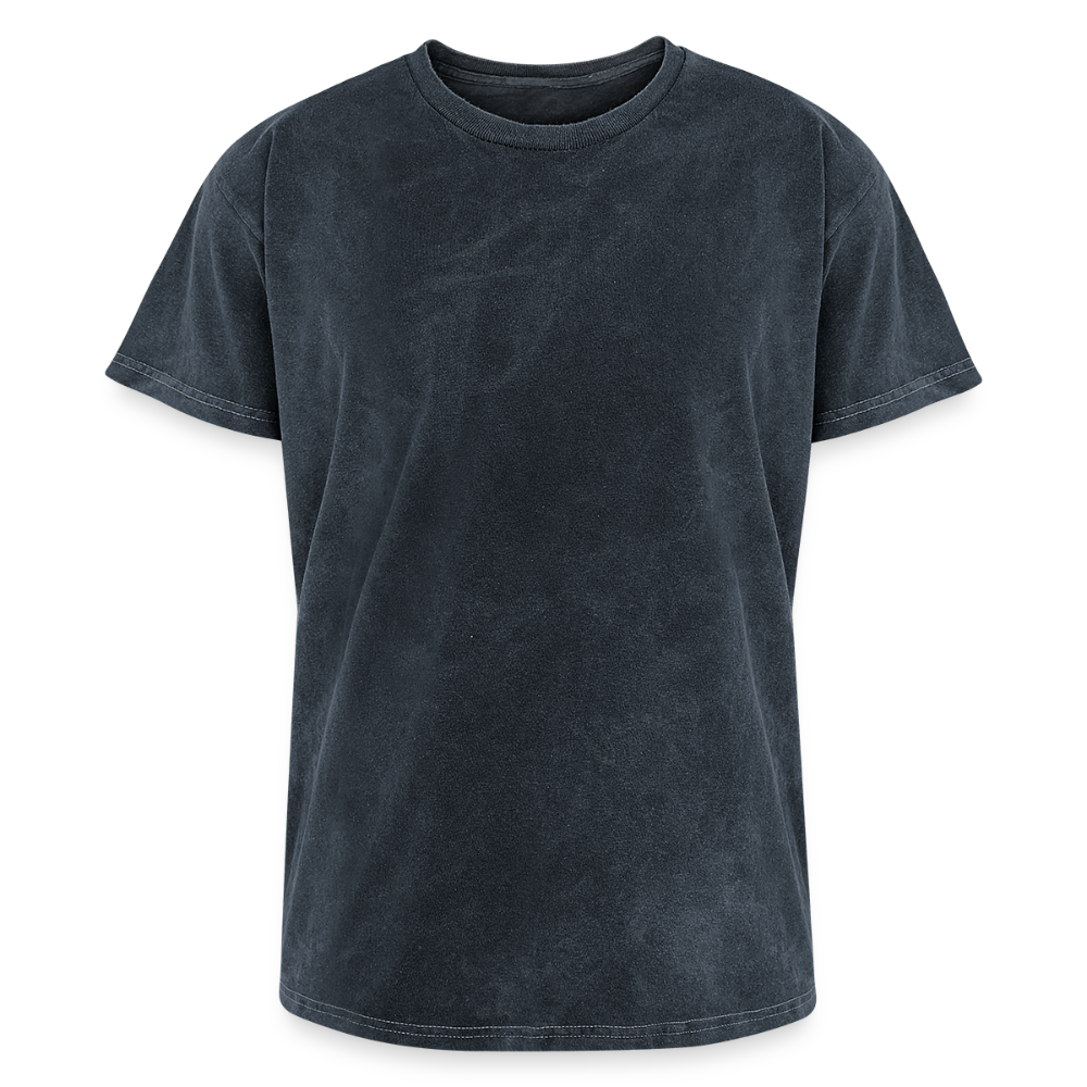 Men's Graphics Printed Mineral Wash T-shirt - mineral navy