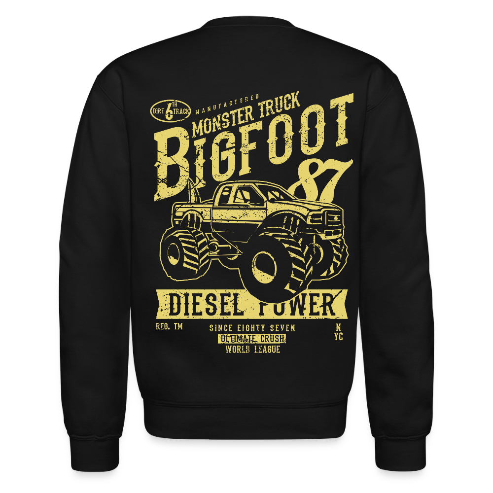 Men's Printed Crewneck Sweatshirt - black