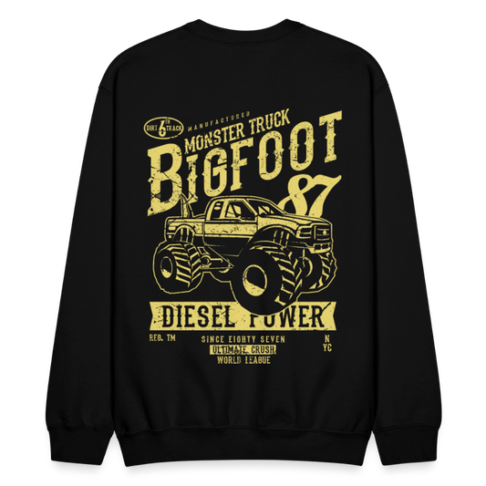 Men's Printed Crewneck Sweatshirt - black