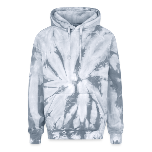 Men's Adult Tie Dye Hoodie - spider silver