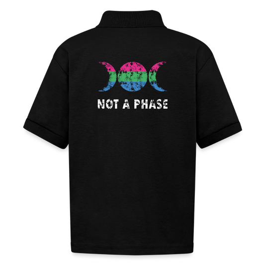 Trendy Jersey Polo - black