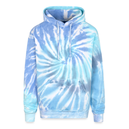 Men's Adult Tie Dye Hoodie - blue lagoon