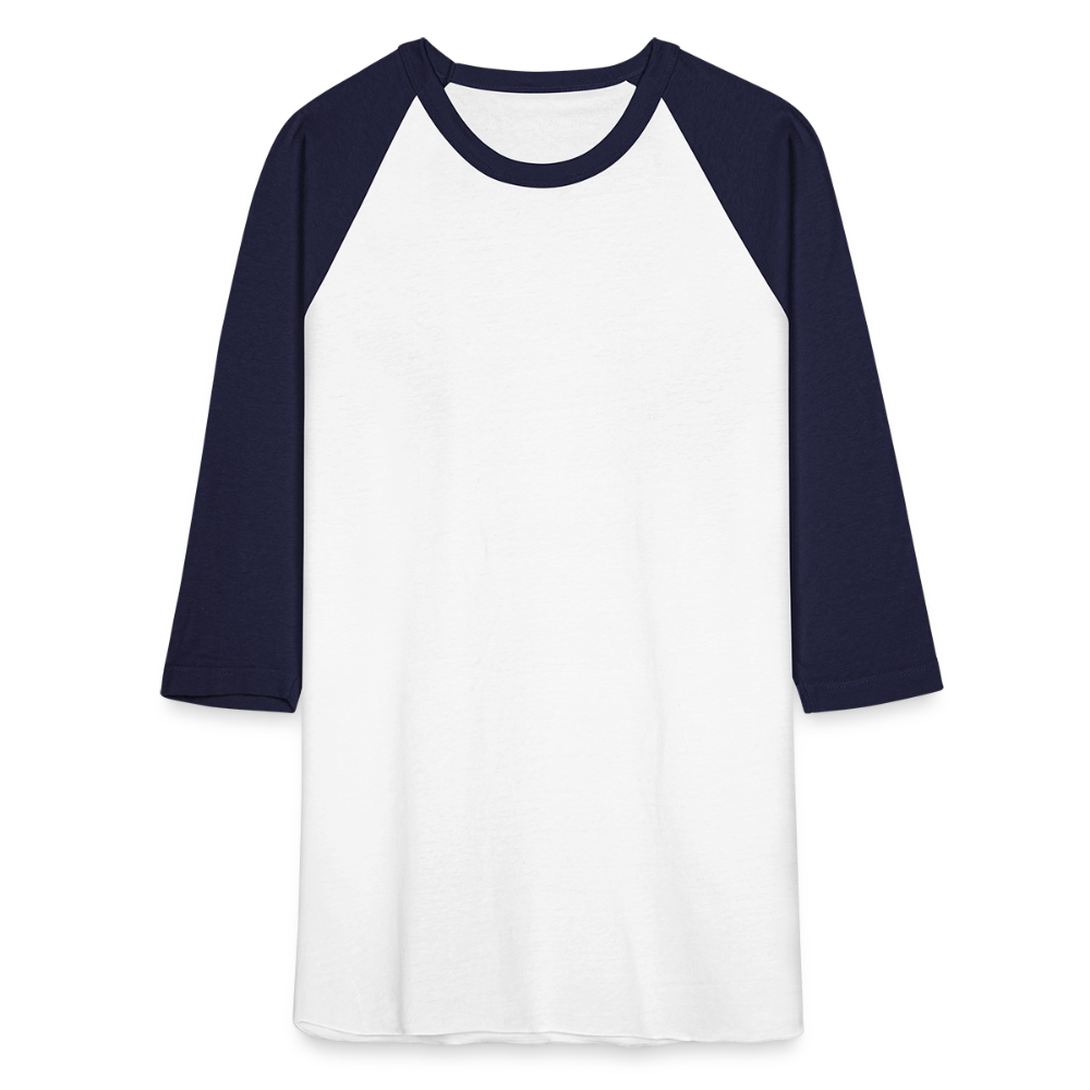 Women Baseball T-Shirt - white/navy
