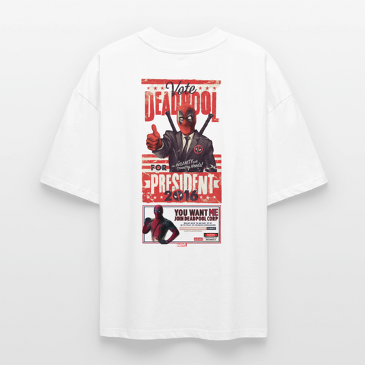 DeadPool Oversized T-Shirt - white