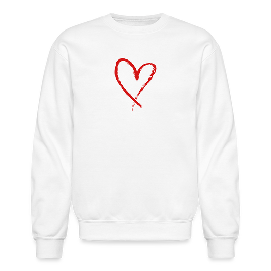 Men's Printed Crewneck Sweatshirt - white