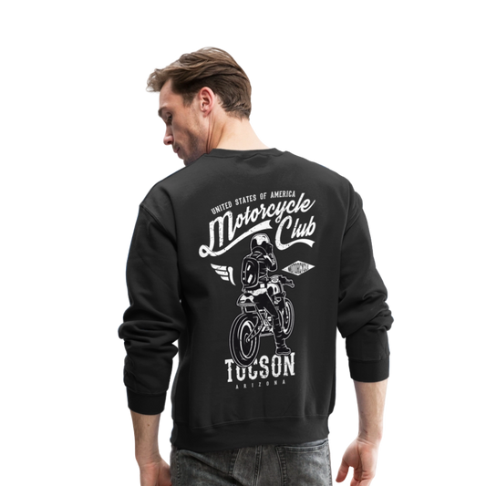 Men's Printed Crewneck Sweatshirt - black