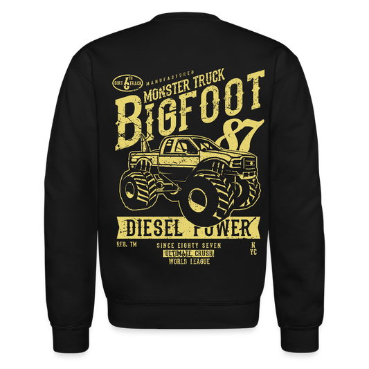 Men's Printed Crewneck Sweatshirt - black